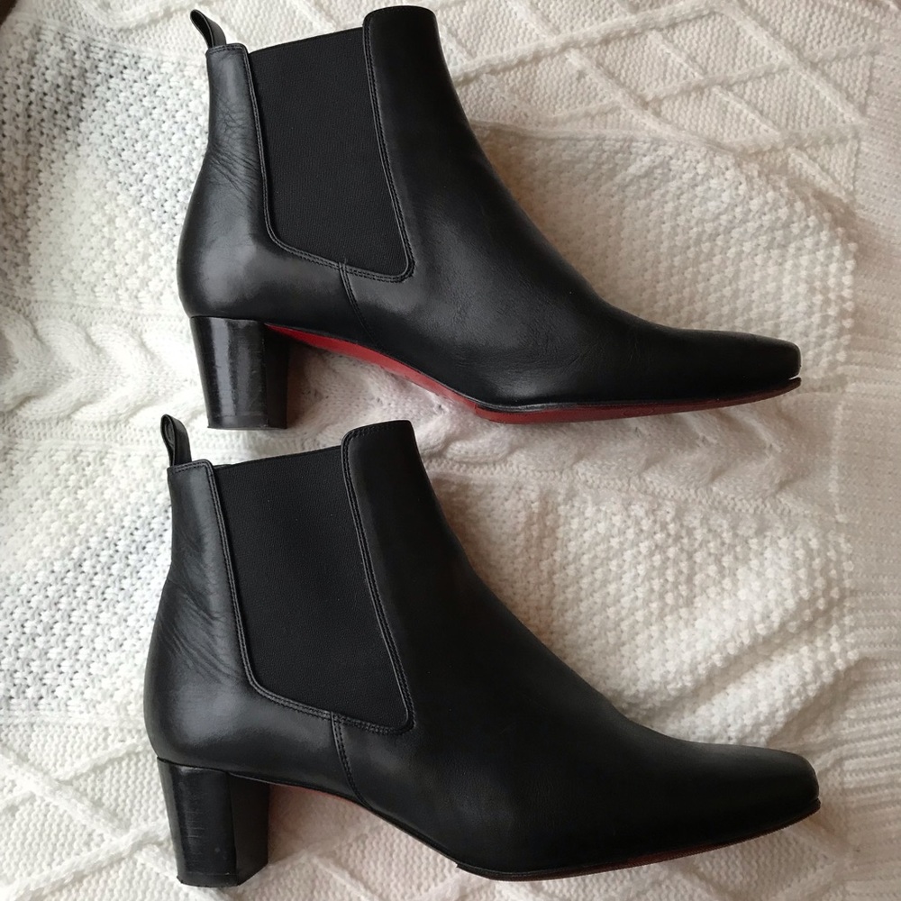 Christian Louboutin Tam Tam 45 Black Boots 38.5 - Picture 2 of 4